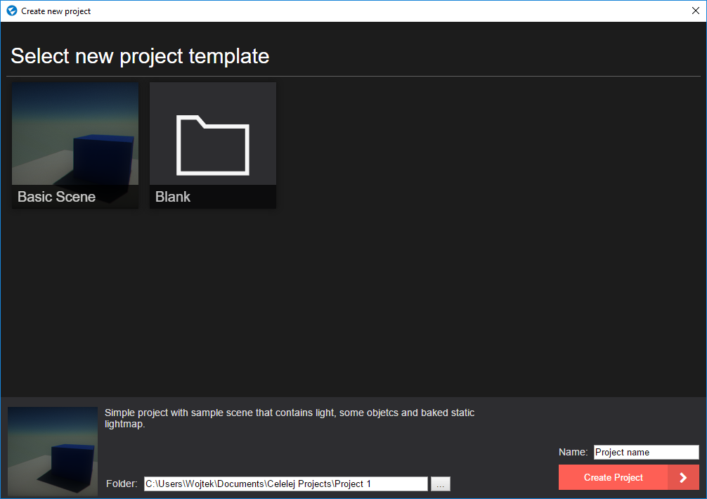 auncher app new project