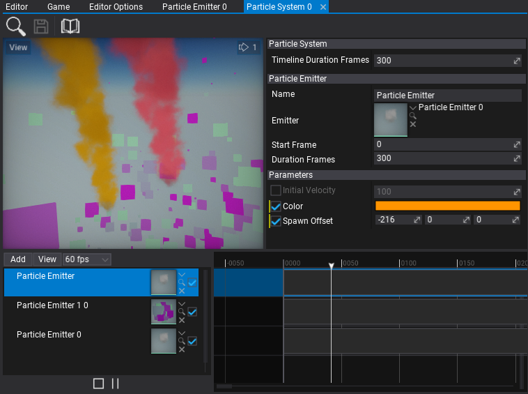 Particle Parameters Editing